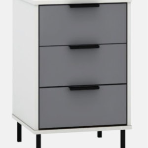 Ingrid 3 drawer bedside