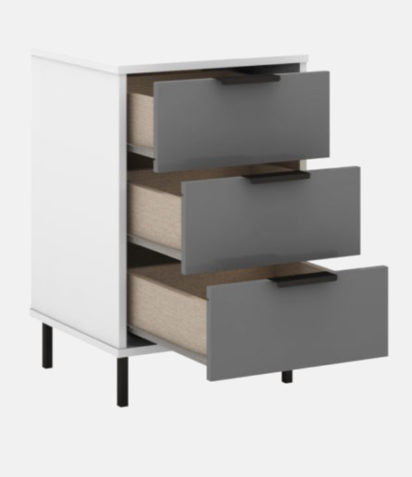 Ingrid 3 drawer bedside - Image 2