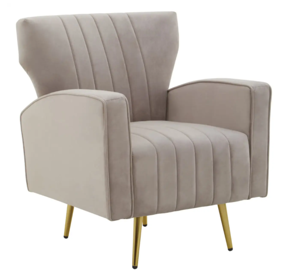 Leyla velvet armchair - Image 7