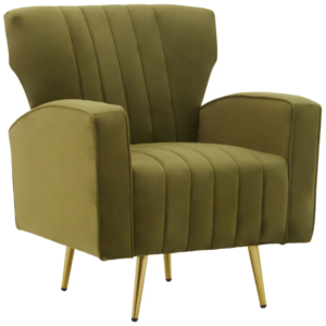 Leyla velvet armchair