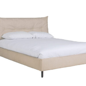 Jerry Latte Boucle Bed