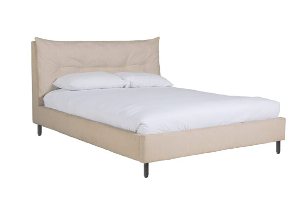Jerry Latte Boucle Bed